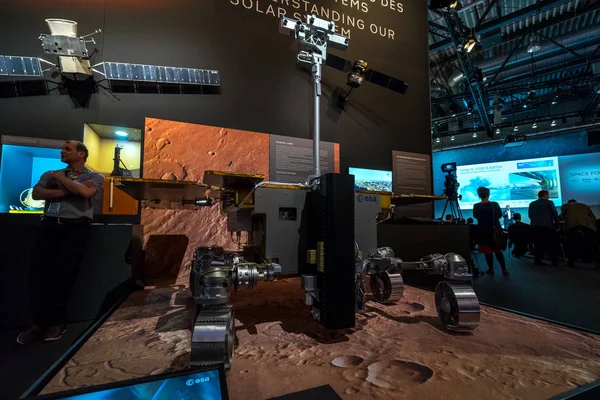 Berlin Április 2018 Space Pavilon Exomars Mars Rover Európai Űrügynökség — Stock Fotó