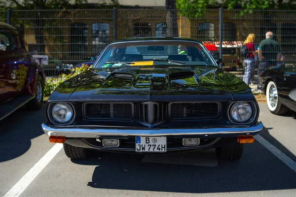 Берлин Мая 2018 Года Пони Кар Plymouth Barracuda 1974 Олдтимертаж — стоковое фото