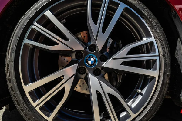 Berlin May 2018 Detail Front Brake System Plug Hybrid Sports — Stock Photo, Image