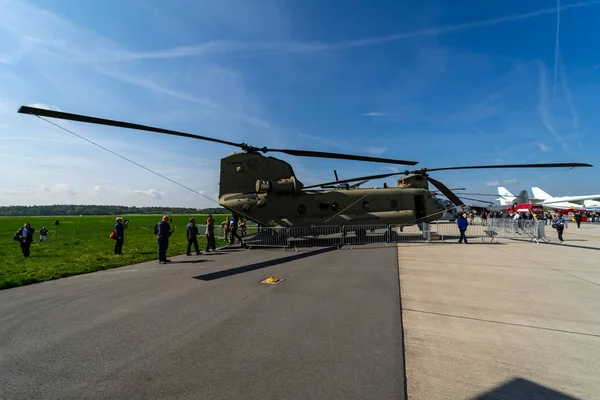 Berlin Germany April 2018 Transport Helicopter Boeing Chinook Army Exhibition — Stock Photo, Image