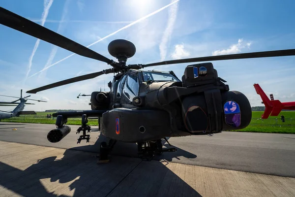 Berlin Allemagne Avril 2018 Attaque Hélicoptère Boeing 64D Apache Longbow — Photo