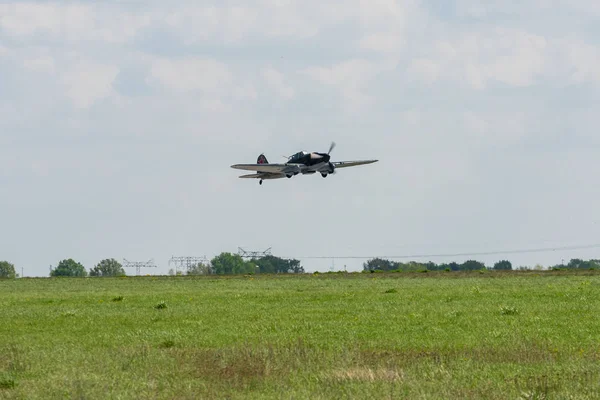 Berlín Alemania Abril 2018 Avión Ataque Terrestre Ilyushin Sturmovik Exposición — Foto de Stock