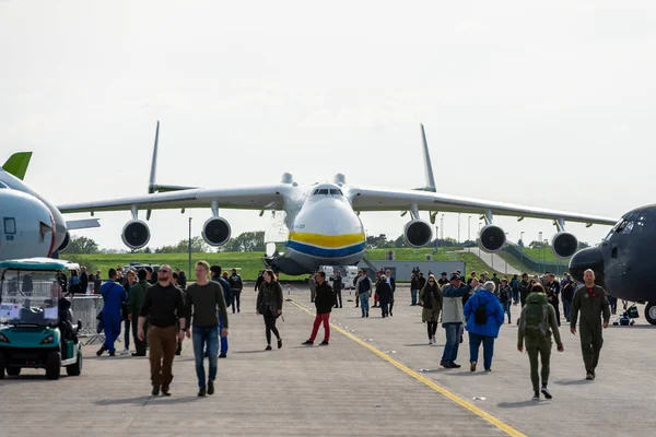 Berlin Almanya Nisan 2018 Stratejik Airlifter Antonov 225 Mriya Antonov — Stok fotoğraf