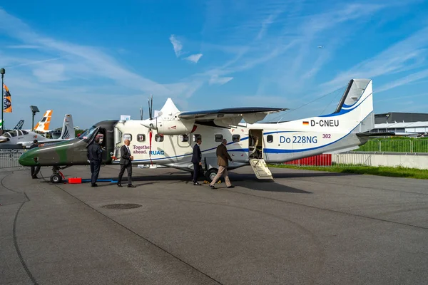 Berlin Abril 2018 Twin Turboprop Stol Utility Aircraft Dornier 228 — Fotografia de Stock