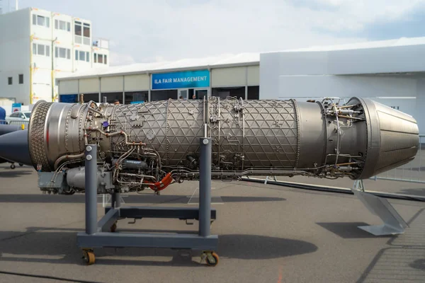 Berlin April 2018 Militär Turbofan Motor Eurojet Ej200 Används Som — Stockfoto