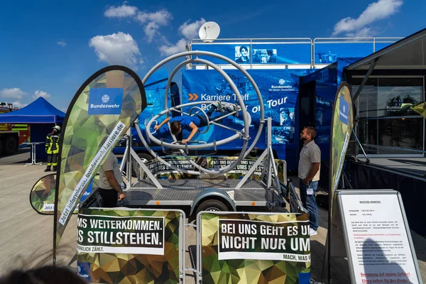 Berlin April 2018 Vestibül Trainer Rekrutierungszentrum Der Bundeswehr Ausstellung Ila — Stockfoto