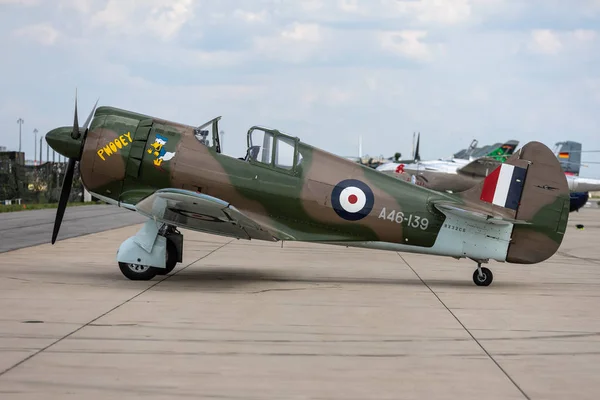 Berlin April 2018 Fighter Aircraft Cac Boomerang Airfield Exhibition Ila — Stock Photo, Image