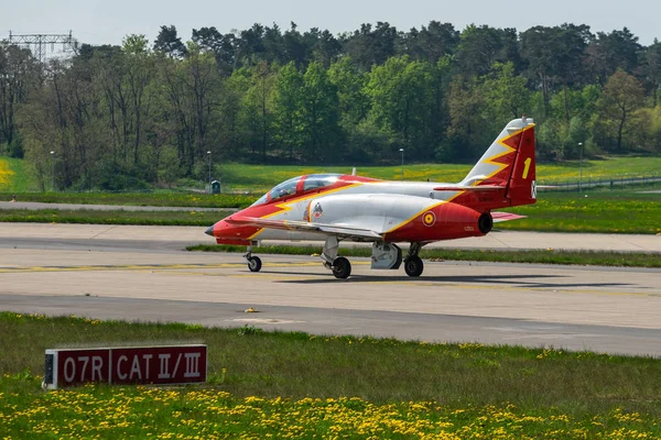 Berlin April 2018 Advanced Jet Trainer Casa 101 Aviojet Aerobatic — Stock Photo, Image