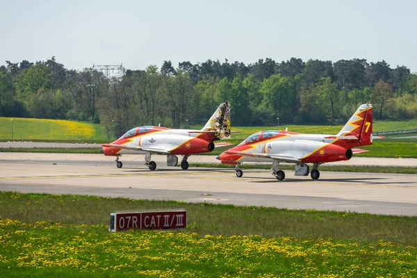 Berlin April 2018 Advanced Jet Trainer Casa 101 Aviojet Aerobatic — Stock Photo, Image
