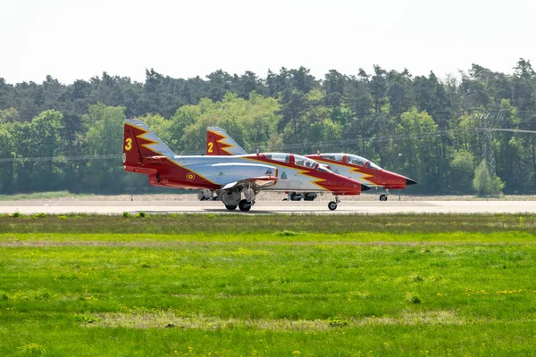 Berlin April 2018 Advanced Jet Trainer Casa 101 Aviojet Aerobatic — Stock Photo, Image