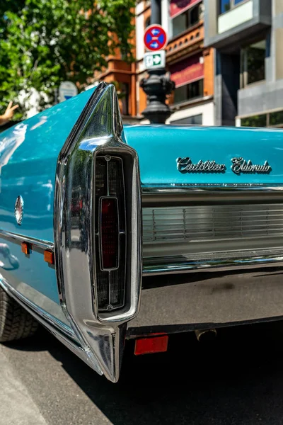 Berlín Června 2018 Fragment Plné Luxusních Aut Cadillac Eldorado Convertible — Stock fotografie