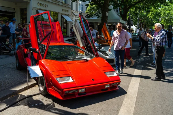 Berlin Haziran 2018 Lüks Spor Otomobil Lamborghini Countach 5000 Quattrovalvole — Stok fotoğraf