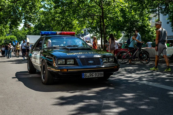 Berlin Haziran 2018 Kas Polis Araba Ford Mustang Ssp Özel — Stok fotoğraf