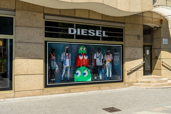 Berlin Junho 2018 Loja Gasóleo Kurfuerstendamm Diesel Empresa Design Italiano — Fotografia de Stock