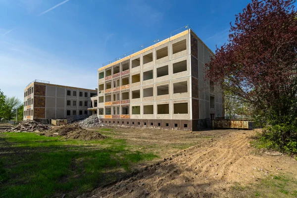 Berlin April 2018 Sanierung Der Alten Stadtschule Bezirk Hellersdorf — Stockfoto