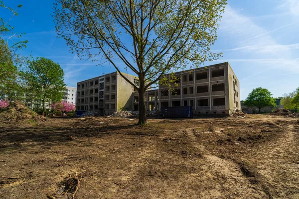 Berlin Kwietnia 2018 Remont Starego Miasta Szkoły Dystrykt Hellersdorf — Zdjęcie stockowe