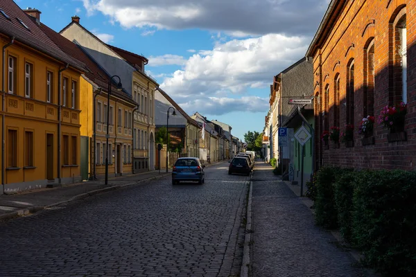 Altlandsberg Niemcy Czerwca 2018 Ulice Zabytkowego Miasteczka Niedaleko Berlina Pierwsza — Zdjęcie stockowe