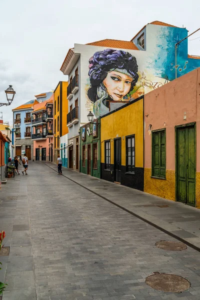 Puerto Cruz España Julio 2018 Calles Una Popular Ciudad Turística — Foto de Stock