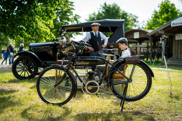 德国帕伦 2018年5月19日 法国制造商 Motobecane 的老式摩托车 2018年模具 Oldtimer — 图库照片