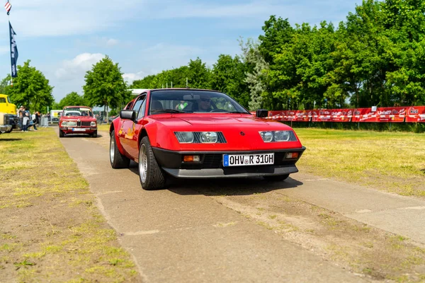 Paaren Glien Germany Мая 2018 Года Спортивный Автомобиль Alpine A310 — стоковое фото