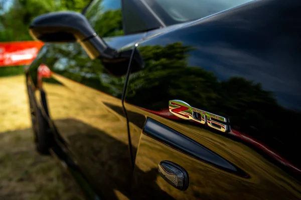 Paren Glien Alemanha Maio 2018 Fragmento Carro Esportivo Chevrolet Corvette — Fotografia de Stock