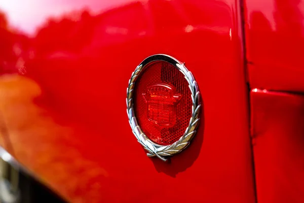 Paaren Glien Allemagne Mai 2018 Élément Réfléchissant Sur Carrosserie Une — Photo