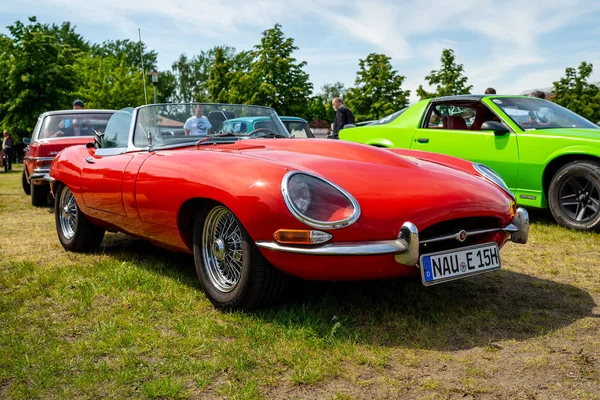 Paaren Glien Germany May 2018 Sports Car Jaguar Type Serie — Φωτογραφία Αρχείου