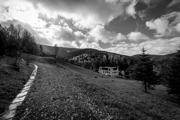 Spindleruv Mlyn Çek Cumhuriyeti Ekim 2018 Sokakları Ülkenin Uğrak Dağ — Stok fotoğraf