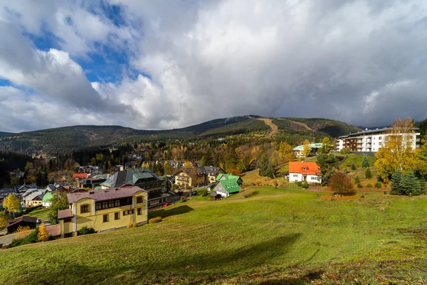 Spindleruv Mlyn République Tchèque Octobre 2018 Rues Maisons Des Stations — Photo