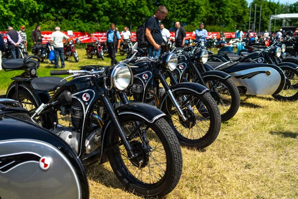 Paaren Glien Alemania Mayo 2018 Motocicleta Emw R35 Con Sidecar —  Fotos de Stock