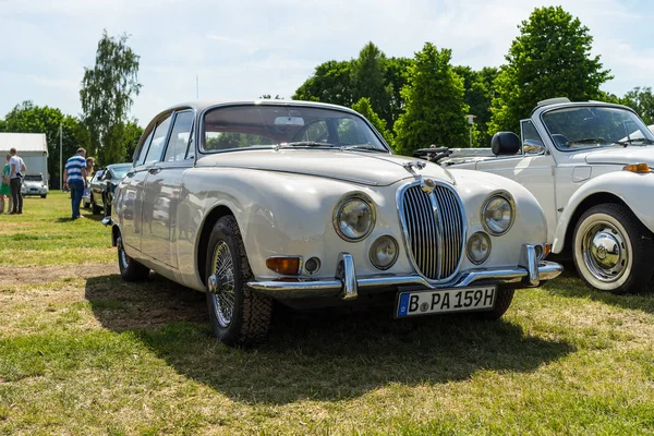 Paaren Glien Germania Maggio 2018 Salone Sportivo Jaguar Type 1965 — Foto Stock