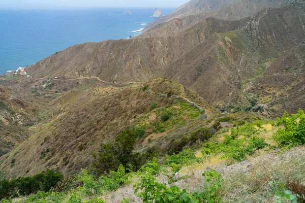 Kilátás Nyílik Hegyekre Tenerife Északi Részén Kanári Szigetek Spanyolország Nézd — Stock Fotó