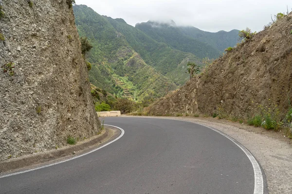 Estrada Hairpin Turn Das Montanhas Parte Norte Tenerife Ilhas Canárias — Fotografia de Stock