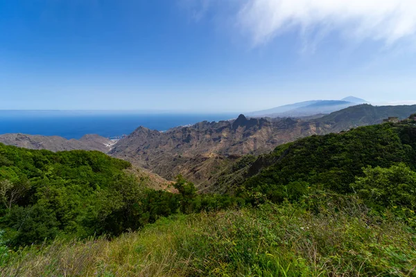 Vista Cordilheira Macizo Anaga Tenerife Ilhas Canárias Espanha — Fotografia de Stock