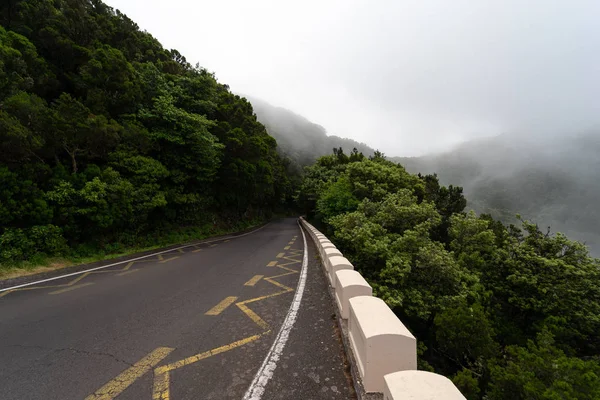 Estrada Hairpin Turn Das Montanhas Parte Norte Tenerife Ilhas Canárias — Fotografia de Stock