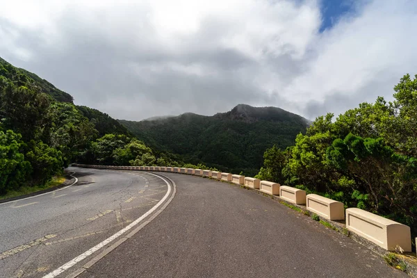 Estrada Hairpin Turn Das Montanhas Parte Norte Tenerife Ilhas Canárias — Fotografia de Stock