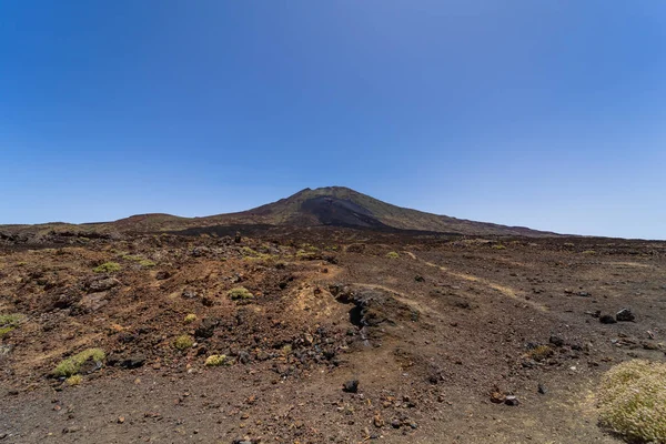 Láva Mezők Teide Vulkán Tenerife Kanári Szigetek Spanyolország — Stock Fotó