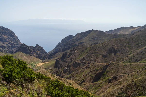 Vew Teno Massif Macizo Teno One Three Volcanic Formations Gave — Stock Photo, Image