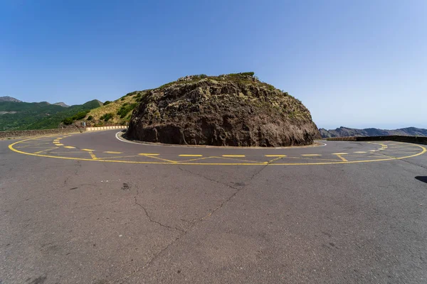 Estrada Hairpin Turn Das Montanhas Parte Ocidental Tenerife Ilhas Canárias — Fotografia de Stock