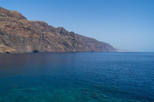 垂直の崖 Acantilados ギガンテス 巨人の崖 岬手野 プンタ からの眺め テネリフェ島 カナリア諸島 スペイン — ストック写真