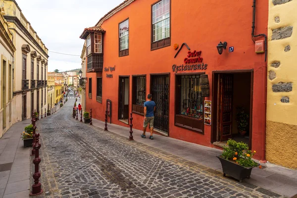 Orotava Tenerife Islas Canarias España Julio 2018 Calles Casas Del — Foto de Stock