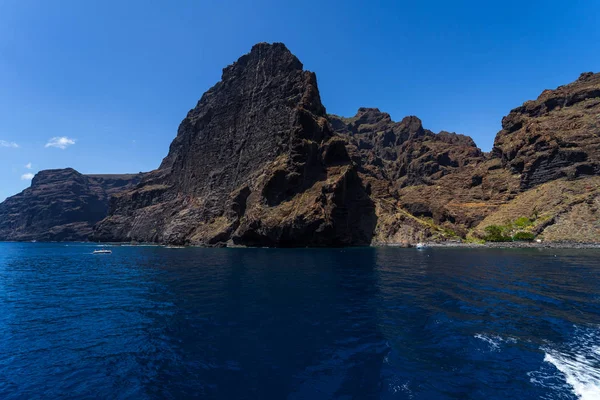 垂直の崖 Acantilados ギガンテス 巨人の崖 大西洋からの眺め テネリフェ島 カナリア諸島 スペイン — ストック写真