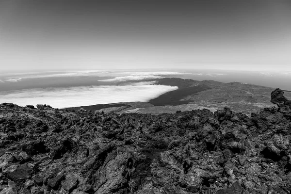 Ladera Norte Los Depósitos Lava Cima Valle Del Volcán Teide — Foto de Stock
