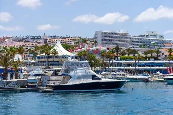 Costa Adeje Tenerife Isole Canarie Spagna Luglio 2018 Porto Porto — Foto Stock