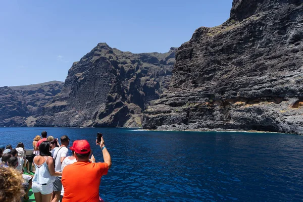 Tenerife Islas Canarias España Julio 2018 Los Turistas Toman Fotos — Foto de Stock