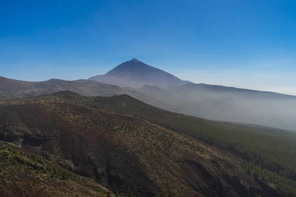 View Fájl Tárolja Teide Vulkán Nézőpont Mirador Crucita Kanári Szigetek — Stock Fotó