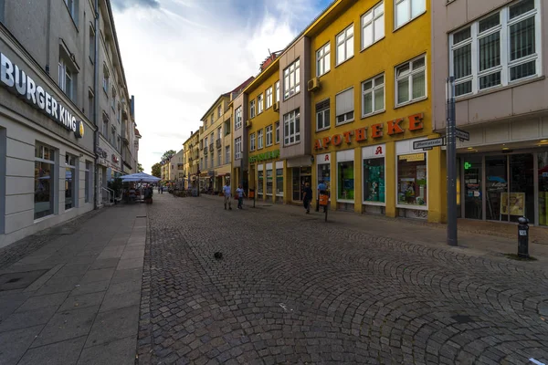 Berlin Września 2018 Ulice Zabytkowego Centrum Altstadt Spandau — Zdjęcie stockowe