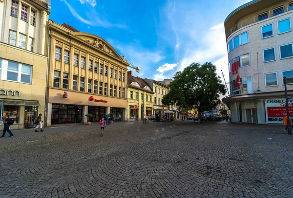 Berlin Września 2018 Ulice Zabytkowego Centrum Altstadt Spandau — Zdjęcie stockowe