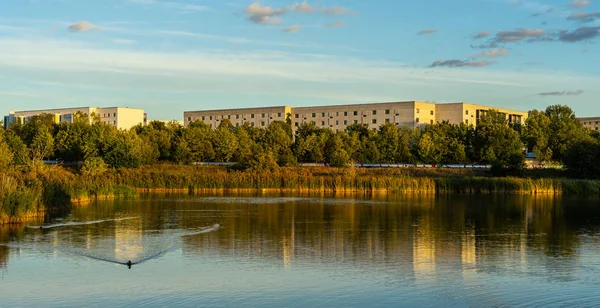 Residentiële Flatgebouwen Metropool Marzahn Hellersdorf Berlin Duitsland — Stockfoto