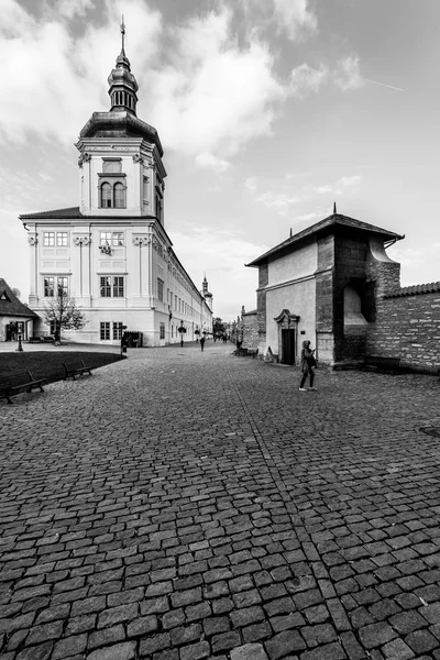 Kutna Hora Tsjechië Oktober 2018 Pedestrian Street Terras Barborska Jezuïetencollege — Stockfoto